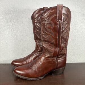 Dan Post MILWAUKEE DP2111R Men’s Brown Leather Cowboy Western Boots Size 10 D